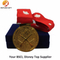 Medalla caliente del metal del oro de las ventas con la cinta