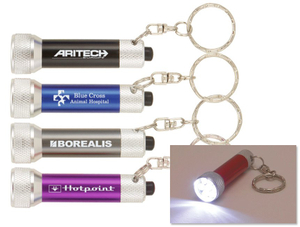 Luces de Keychain de la luz blanca del metal para los regalos de la promoción de la compañía