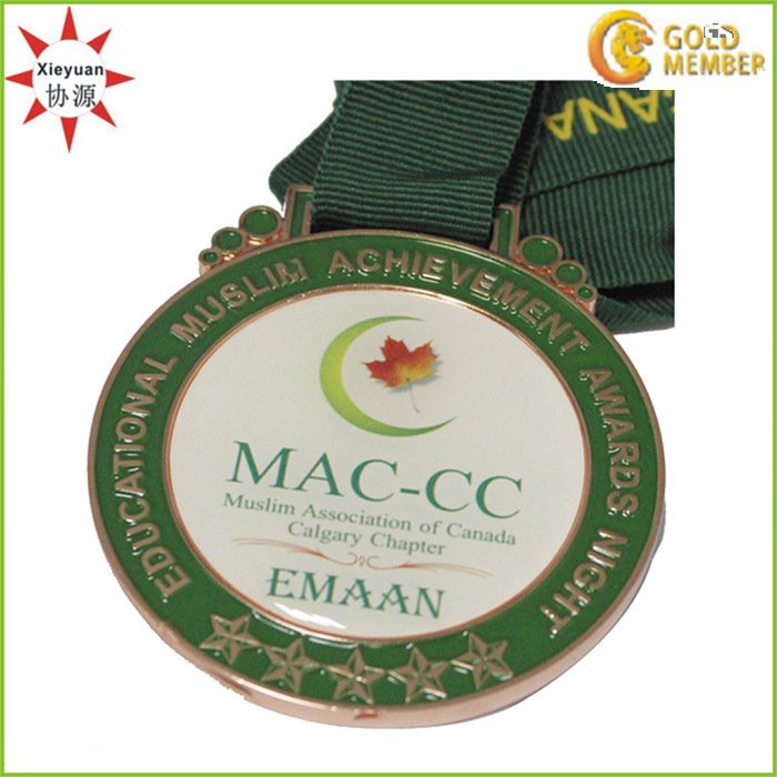 Etiqueta engomada de epoxy de encargo de la capa para las medallas del metal de Canadá