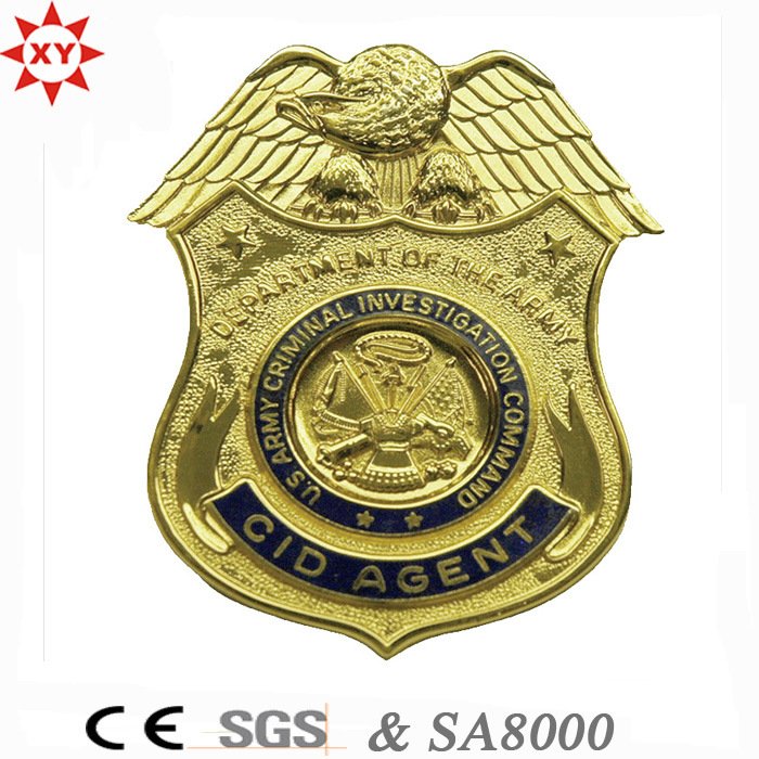 Divisas de la policía del metal del águila de los regalos de la promoción con el Pin seguro