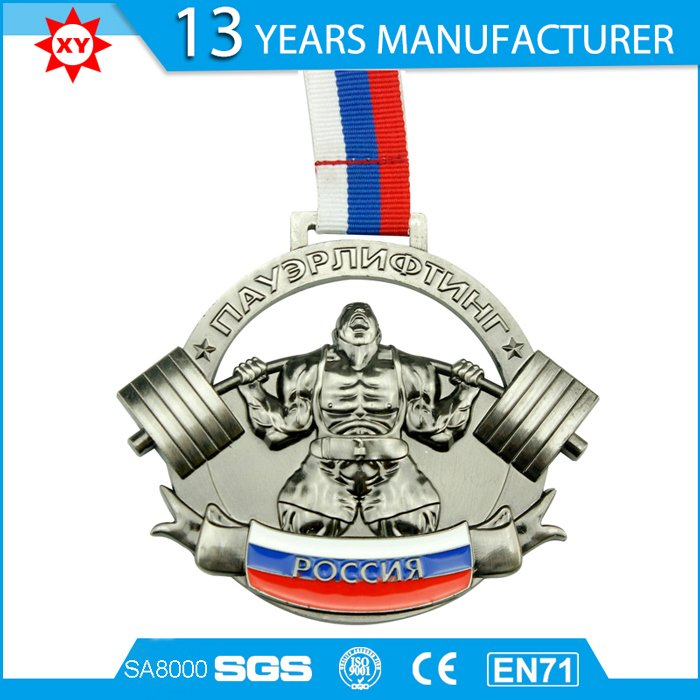 Medalla suave del metal 3D del esmalte del diseño del cliente