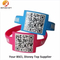 Wristband del silicón del código de Qr del diseño de la manera hecho en China