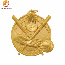 El metal del oro modificó las medallas del béisbol para requisitos particulares hechas en China (XYmxl81804)