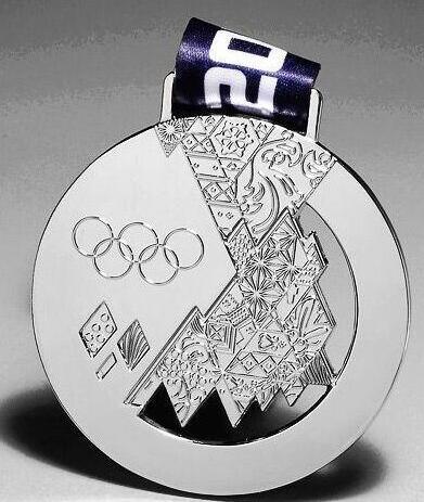 Medalla libre de Sochi del oro del bronce de la plata del molde de la venta caliente